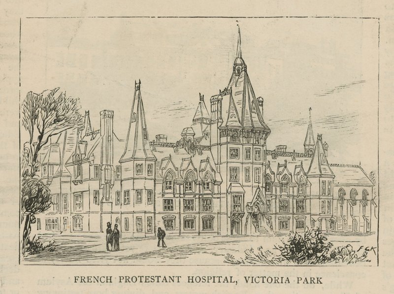 Hugenottene i England: French Protestant Hospital, Victoria Park av English School