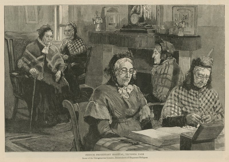 Hugenottene i England: French Protestant Hospital, Victoria Park av English School
