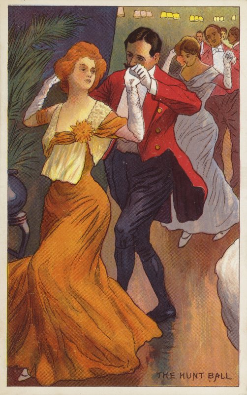 Jaktballet (fargelitografi) av English School