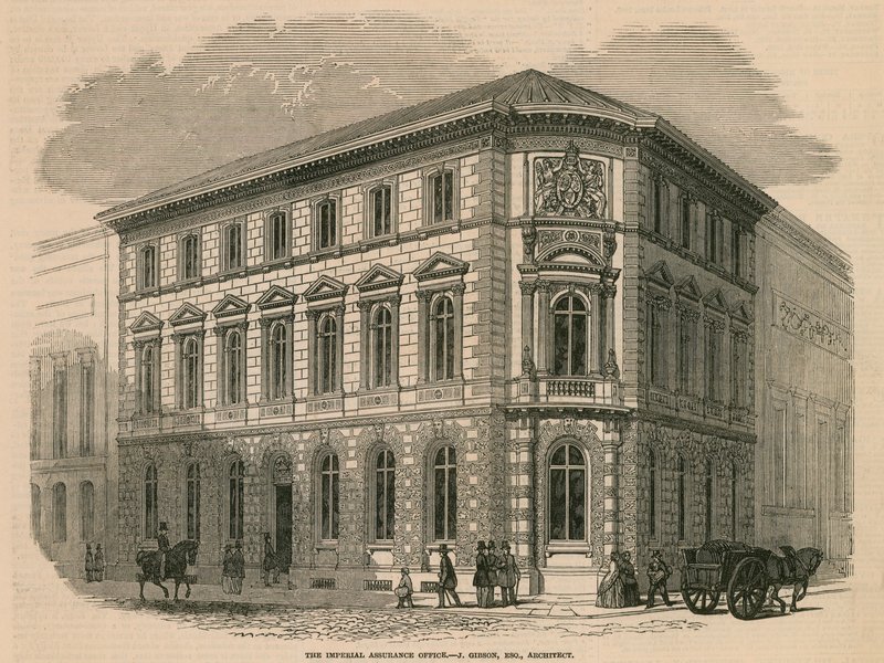 Imperial Assurance-kontoret - J Gibson, arkitekt av English School