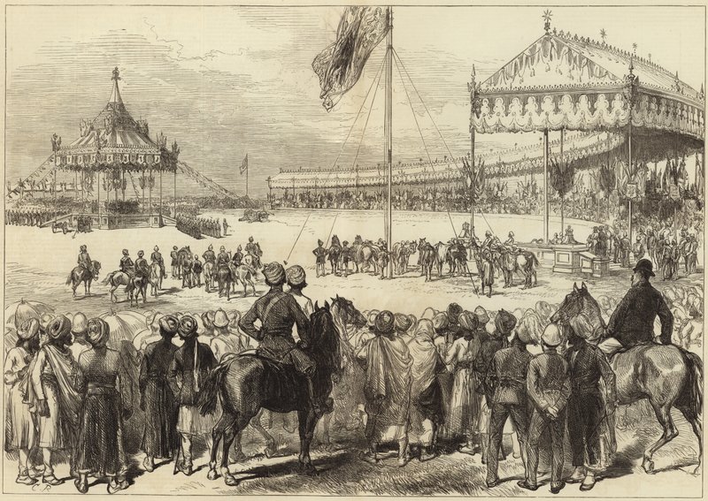 Imperial Durbar i Delhi av English School