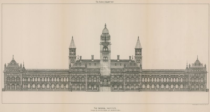 The Imperial Institute: Design av Aston Webb og E Ingress Bell av English School