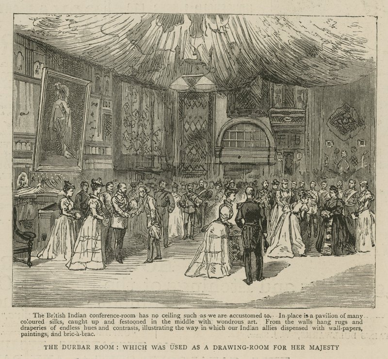 The Imperial Institute: The Durbar Room, som ble brukt som salong for Hennes Majestet av English School
