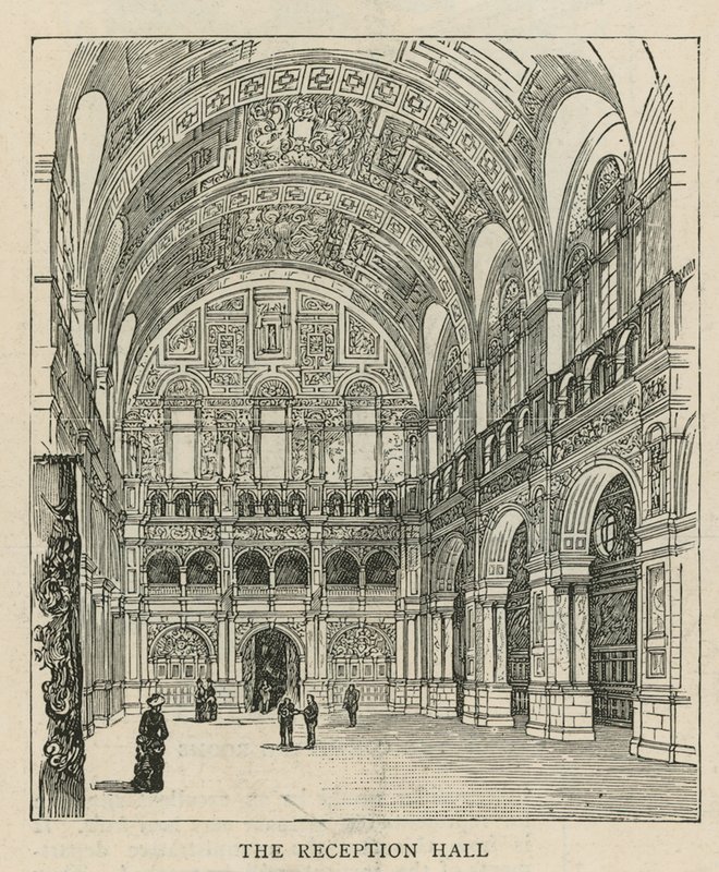 The Imperial Institute: Mottakshallen av English School