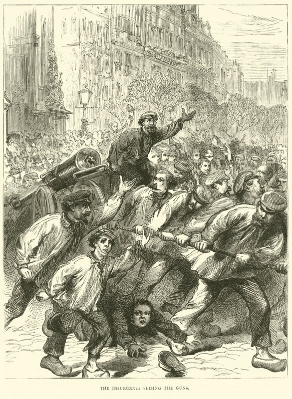 Opprørerne beslaglegger våpnene, mars 1871 av English School