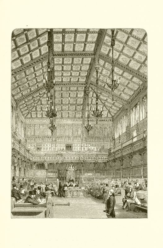 Interiøret i Underhuset av English School