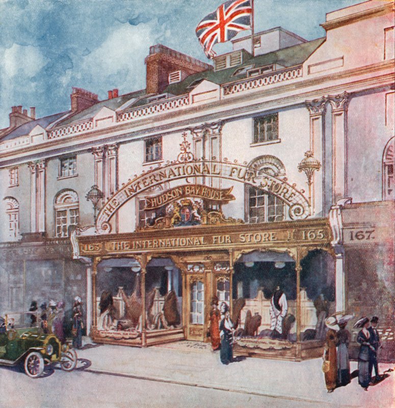Den internasjonale pelsbutikken på 162163 Regent Street av English School