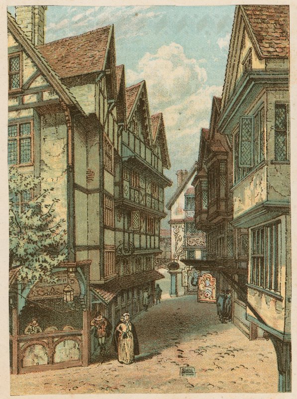 Den internasjonale helseutstillingen i South Kensington, 1884: den gamle London-gaten av English School