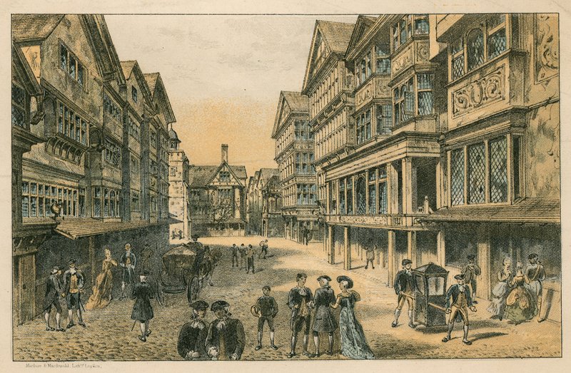 Den internasjonale helseutstillingen i South Kensington, 1884: den gamle London-gaten av English School