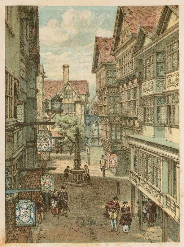 Den internasjonale helseutstillingen i South Kensington, 1884: den gamle London-gaten av English School
