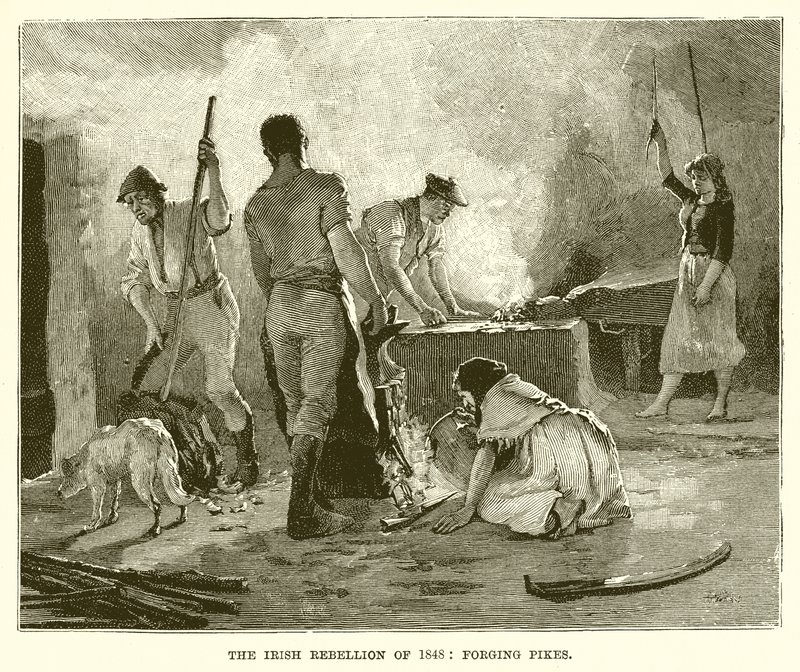 Det irske opprøret i 1848: Forging Pikes av English School