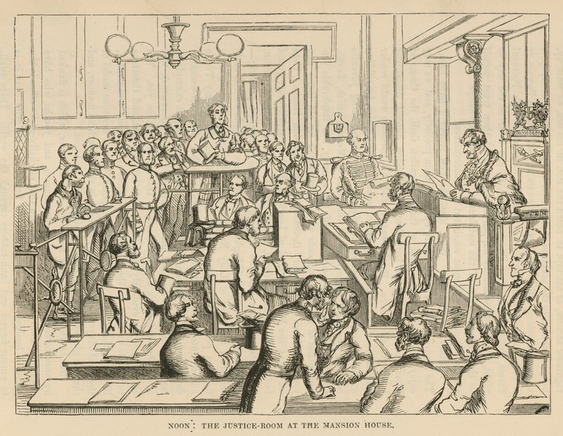 Rettferdighetsrommet på Mansion House av English School