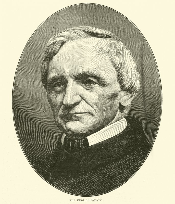 Kongen av Sachsen, oktober 1870 av English School