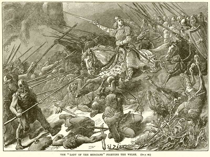 The Lady of the Mercians kjemper mot waliserne av English School