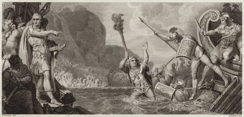 Julius Cæsars landgang av English School