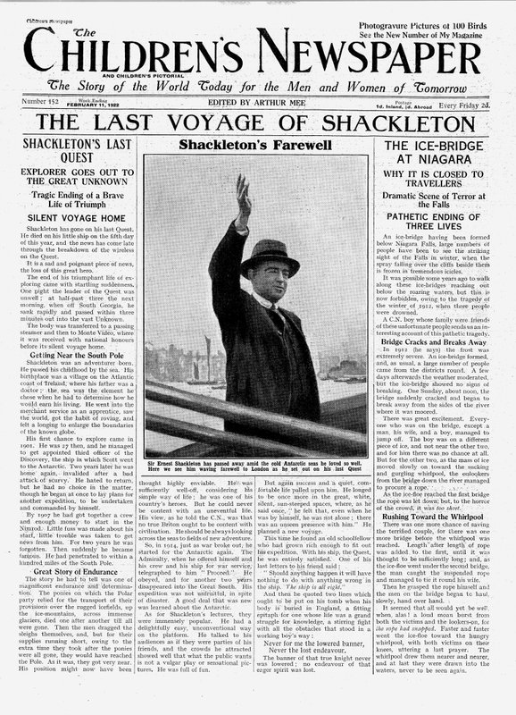The Last Voyage of Shackleton, forsiden av 