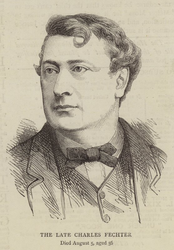 Den avdøde Charles Fechter (gravering) av English School