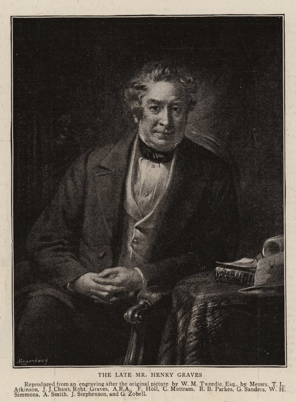 Den avdøde Mr Henry Graves (gravering) av English School