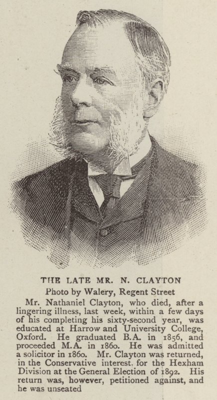 Den avdøde Mr N Clayton (gravering) av English School