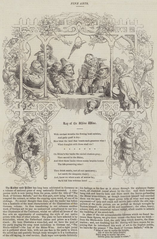 The Lay of the Rhine Wine (gravering) av English School