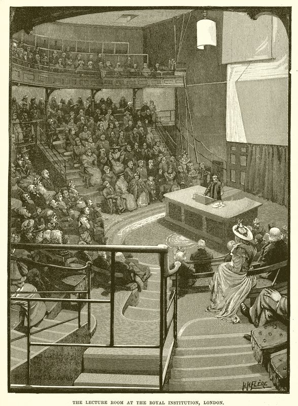 Forelesningsrommet ved Royal Institution, London av English School
