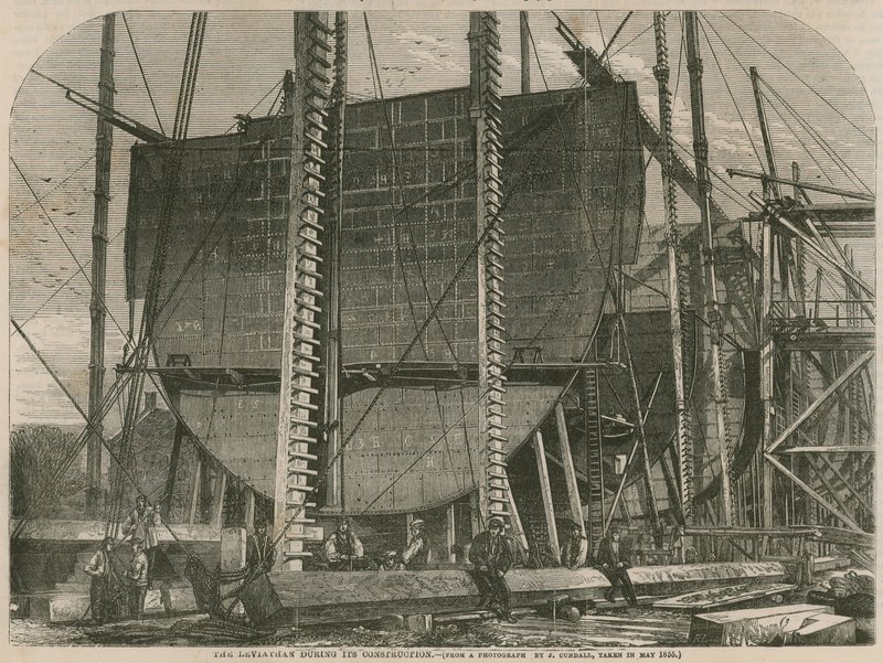 Leviathan under byggingen av English School