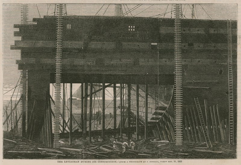 Leviathan under byggingen av English School