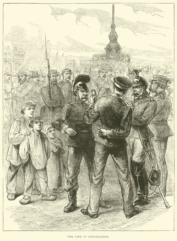 Demarcasjonslinjen, mars 1871 av English School