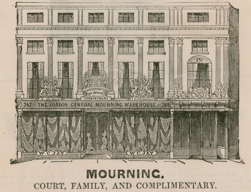 London General Mourning Warehouse, Regent Street, London av English School