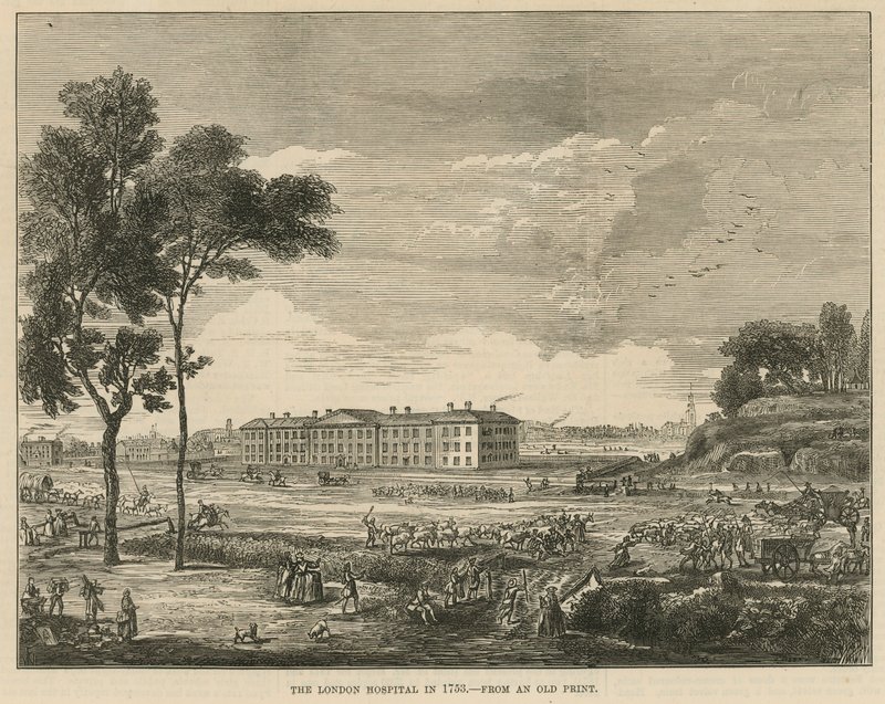 London Hospital i 1753 av English School
