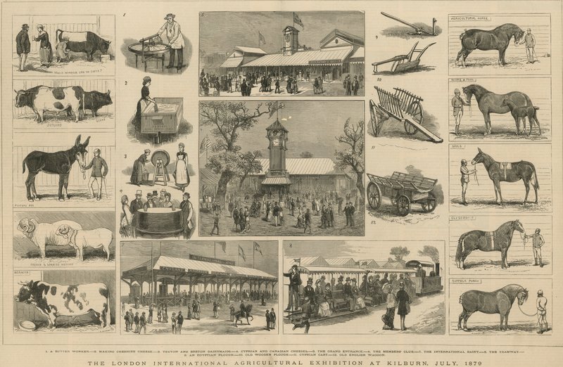 London International Agricultural Exhibition i Kilburn, juli 1879 av English School
