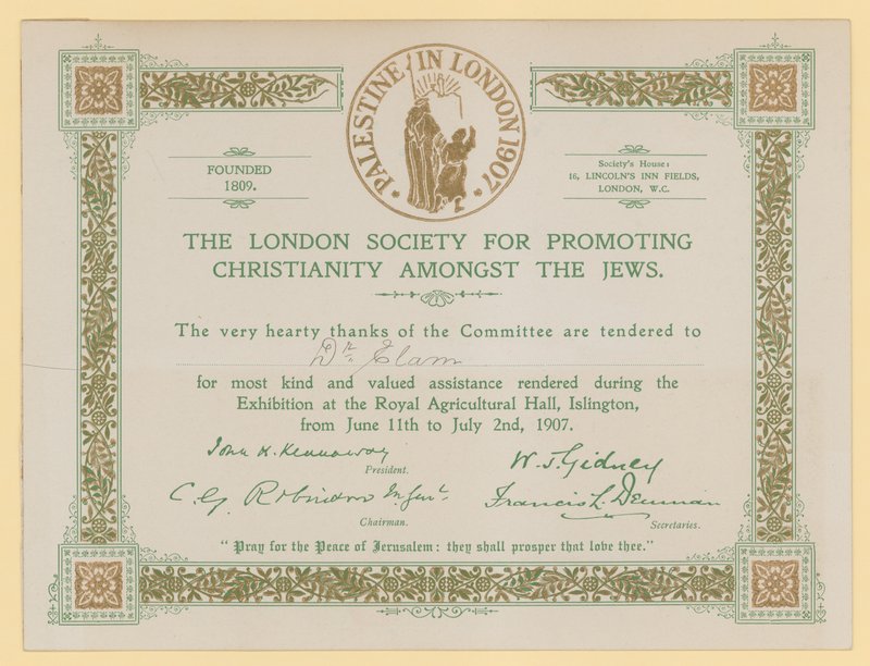 London Society for Promoting Christianity blant jødene av English School