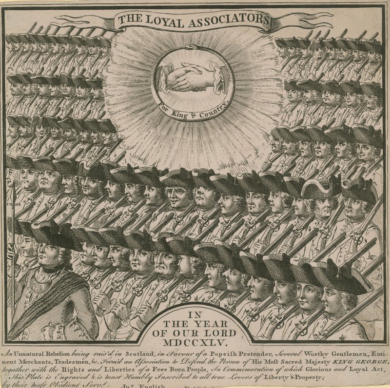 Loyal Associators i år 1745 av English School