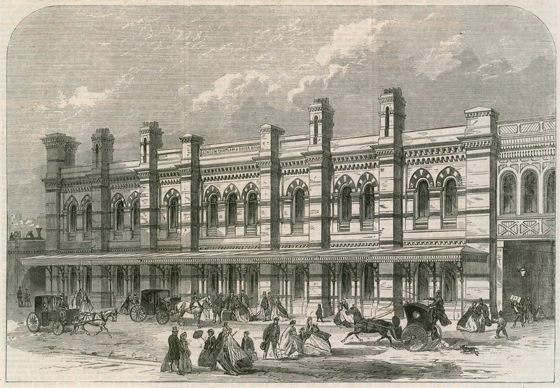 Ludgate Hill Station på London, Chatham og Dover Railway av English School