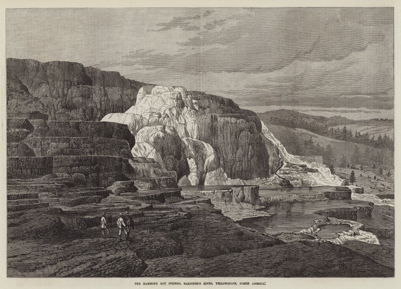 The Mammoth Hot Springs, Gardiner