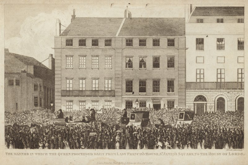 Måten dronningen fortsatte daglig fra Lady Franciss House av English School