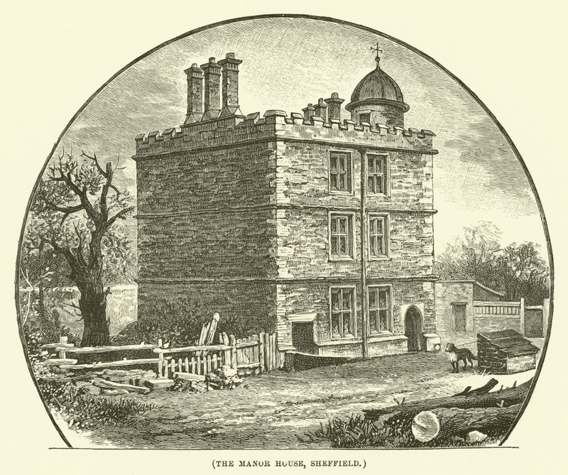 Herregården, Sheffield (gravering) av English School