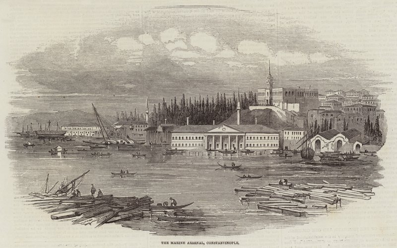 Marine Arsenal, Konstantinopel (gravering) av English School