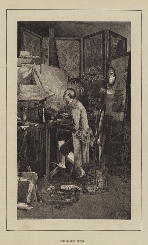 Marinekunstneren (gravering) av English School