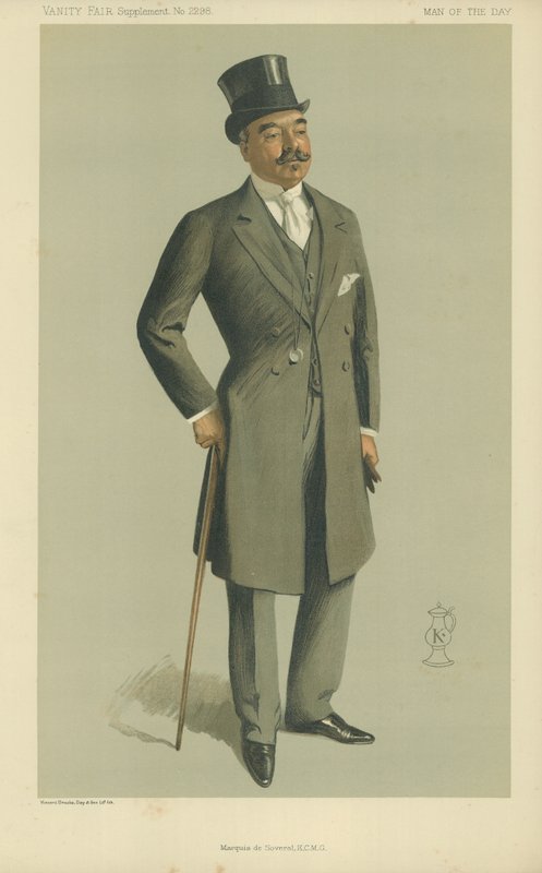 The Marquis de Soveral, tegneserie fra magasinet Vanity Fair, 13. november 1912 av English School