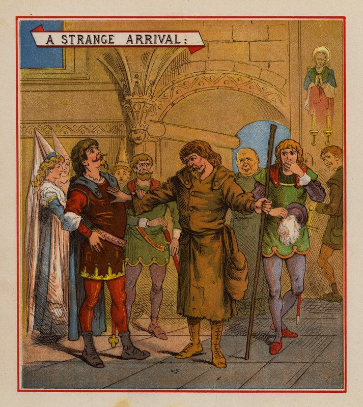 The Marriage Of Allan-A-Dale (farge litho) av English School