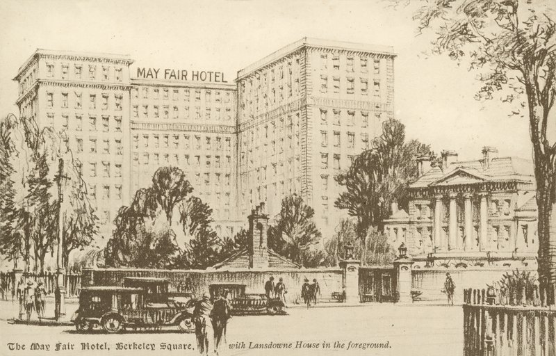 The May Fair Hotel, Berkeley Square (litho) av English School