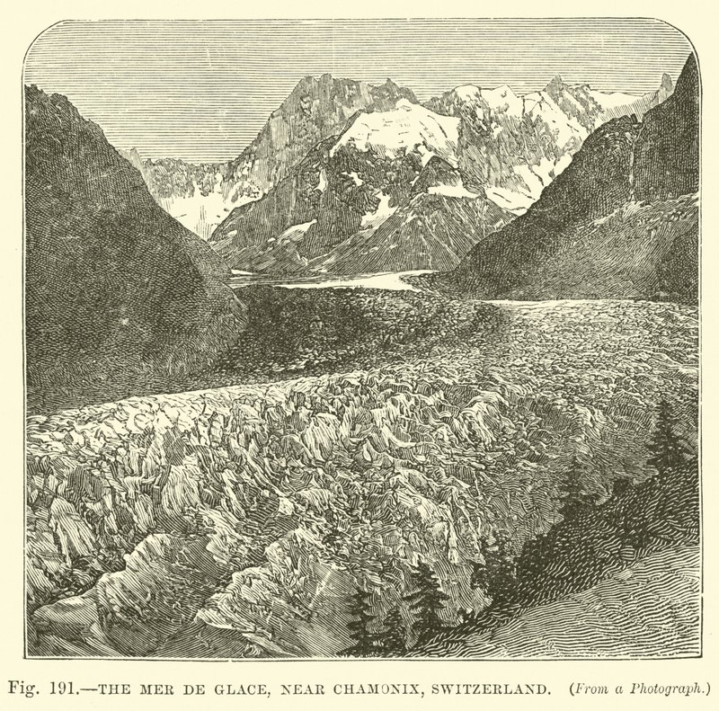 Mer de Glace, nær Chamonix, Sveits av English School