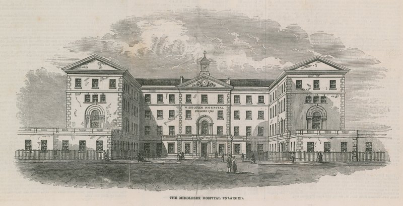 Middlesex Hospital utvidet av English School