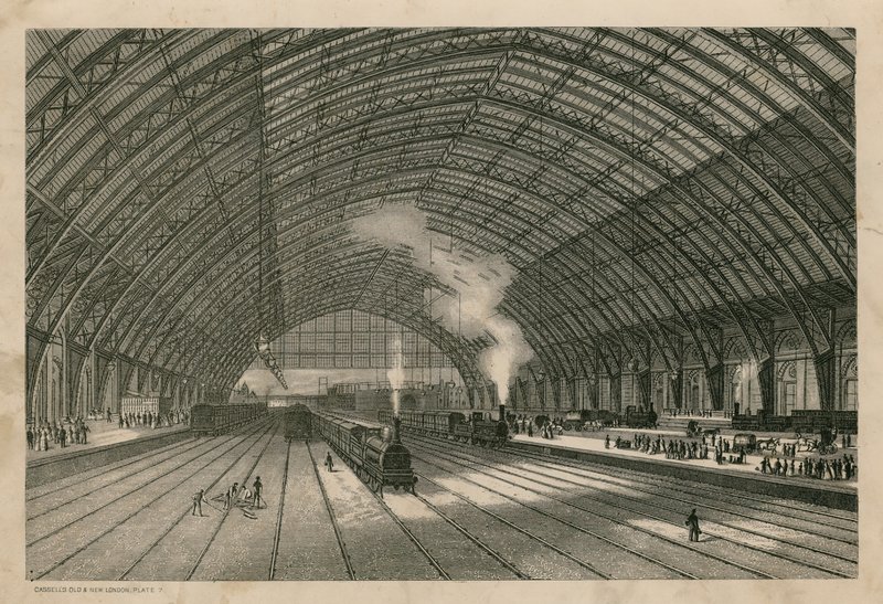 Midland Railway Station, St Pancras, London av English School