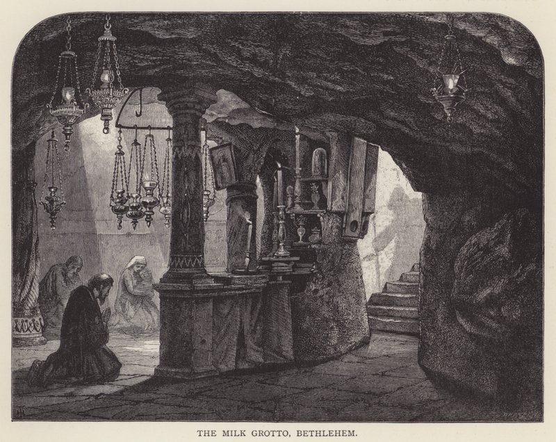 Melkegrotten, Betlehem (gravering) av English School