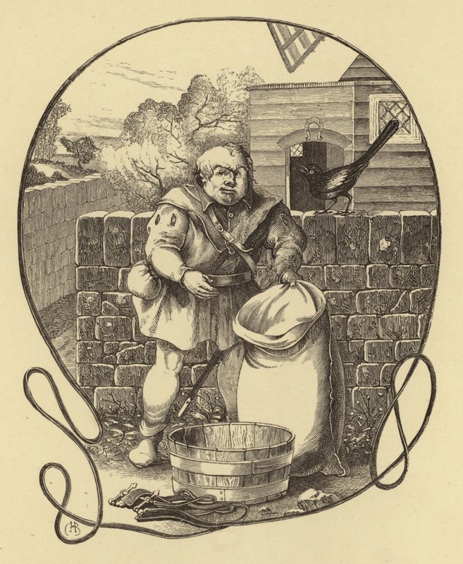 Mølleren av Trompington, Geoffrey Chaucer (gravering) av English School