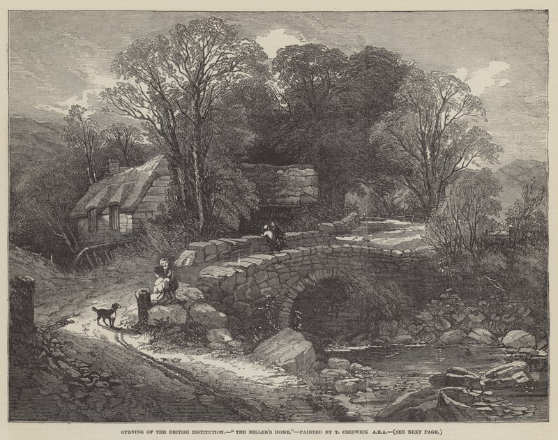 The Miller's Home (gravering) av English School
