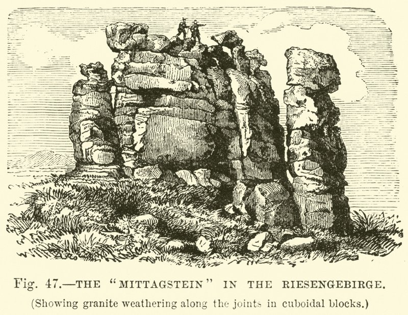 Mittagstein i Giant Mountains av English School