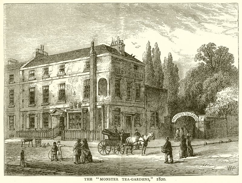 Monster Tea-Gardens. 1820 av English School
